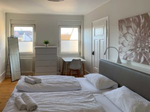 stay4business | Wohnen auf Zeit | voll moeblierte Wohnung in Mannheim | Schlafzimmer